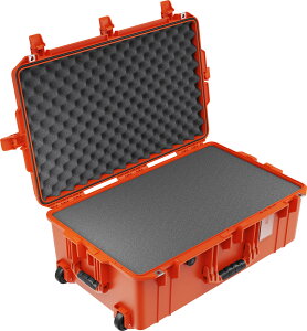 PELICAN yJ 1595 GAP[X tH[t J[:IW vbV{^b`t TCY:72.4 x 45.4 x 27.3 cm e:57L 1595 Air Case with Form Orange J P[X [015950-0000-150]