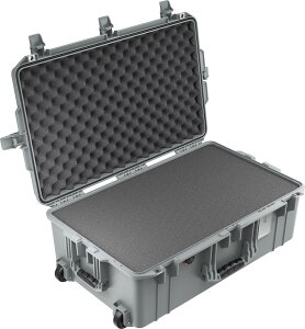 PELICAN yJ 1595 GAP[X tH[t J[:Vo[ vbV{^b`t TCY:72.4 x 45.4 x 27.3 cm e:57L 1595 Air Case with Form Silver J P[X [015950-0000-180]