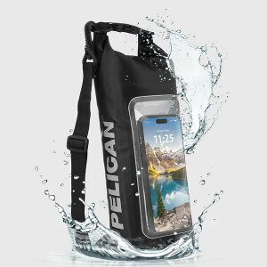 PELICAN �y���J�� �h���h���C�o�b�O 2L �u���b�N [PP048994] Phone Dry Bag - Black/Neon 7�C���`���x�܂ł̃X�}�[�g�t�H���ɑΉ� IP68�F��