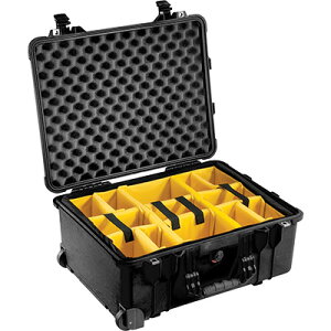 PELICAN(yJ) 1560 veN^[P[X pbhtfBoC_[ ubN 44L [015600-0040-110] 1564 Protector Case with Padded Divider Black