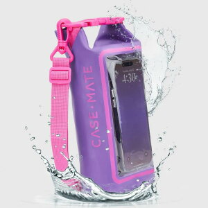 Case-Mate �P�[�X���C�g �h���X�}�[�g�t�H���p�h���C�o�b�O 2L IP68�F�� �p�[�v��/�t�N�V�A [CM052076] Purple Paradise �X�}�[�g�t�H���Ή� �^�b�`����