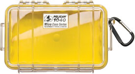 PELICAN（ペリカン） マイクロケース 1040 YELLOW/CLEAR [イエロー/クリア] [1040-027-100] 透明 携帯電話 デジカメケース 保護ケース スキューバダイビング ハードケース