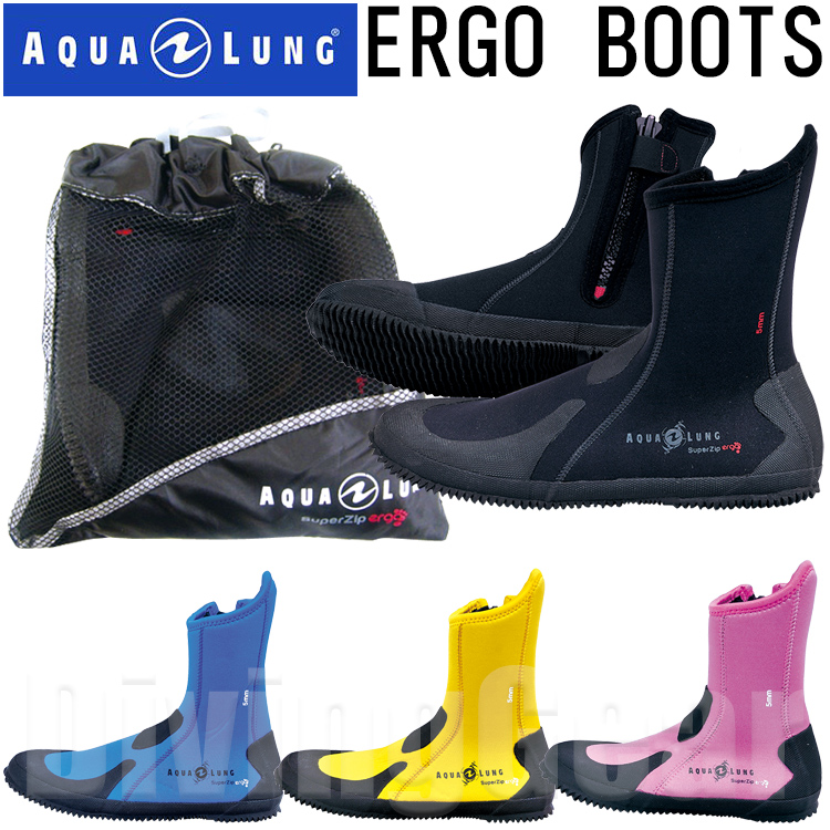 AQUA LUNG(アクアラング)　ERGO BOOTS エルゴブーツ 5mm厚 ダイビングブーツ