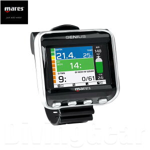 mares(�}���X)�@�W�[�j�A�X �_�C�r���O�R���s���[�^�[ GENIUS �_�C�u�R���s���[�^ Diving Computer �[�d�^�C�v �g�����X�~�b�^�[�Ή�