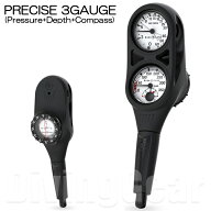 AQUA LUNG(アクアラング)　プレシス3ゲージ(残圧計+水深計+コンパス) [614121] PRECISE 3 GAUGE