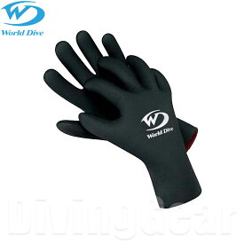 World Dive(ワールドダイブ)　メッシュグローブ 3mm Mesh Glove ダイビング ウインター 保温 防寒 男性 女性 兼用 秋冬