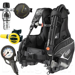 TUSA BC0103B / AQUALUNG �J���v�\�������d��ރZ�b�g�I �c�T BCD �A�N�A�����O ���M�����[�^�[ �c���v SS20 �I�N�g�p�X OCTOPUS �V���O���Q�[�W �_�C�r���O
