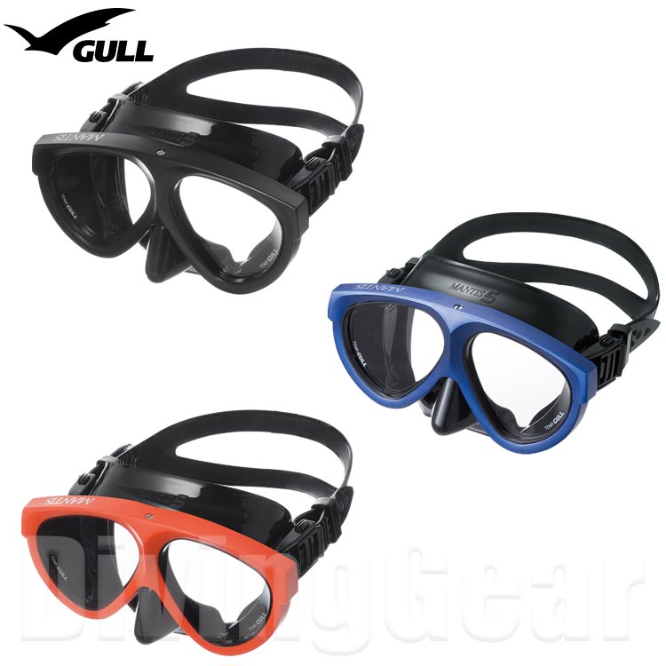 楽天市場】GULL(ガル) マンティス5 ブラックシリコン ダイビングマスク 