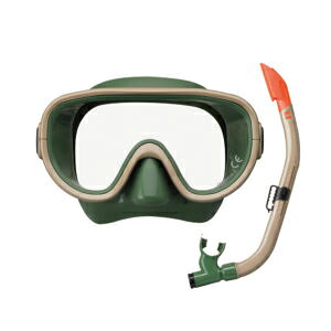 ReefTourer(リーフツアラー) RC0117 大人向けスノーケリング2点セット 水中ゴーグル スノーケル&マスク シリコーン製 2点セット シュノーケル セット 10歳から大人向け 男女兼用 メンズ レデ