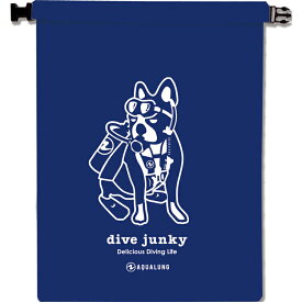 AQUA LUNG(アクアラング)　dive junky ダイブジャンキー ウォータープルーフバッグ(Sサイズ) WATER PROOF BAG 防止バッグ ダイビング スノーケリング 海水浴 プール マリン 防水ケース