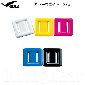 GULL(ガル)　GG-4691C カラーウエイト 2kg COLOR WEIGHT 鉛ウェイト おもり 錘 ダイビング 潜水