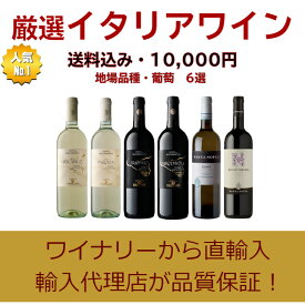 好評限定セット・送料無料・厳選イタリアワイン地場品種葡萄(\10000)6本セット
