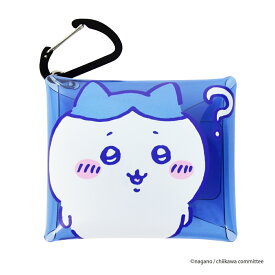ちいかわ クリアポーチ 小物入れ カラビナ付き airpods proケース キー 鍵 スマートキー 定期入れ パス カード 小銭 ガチャ活 クリアマルチケース SSサイズ レディース メンズ 女子 男子 男女兼用 大人 高校生 通勤 通学 旅行 可愛い かわいい キャラクター グッズ 人気