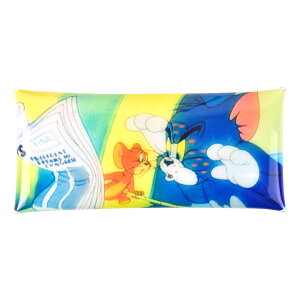 【よりどり3点以上で390円】メール便送料無料 トムとジェリー ペンケース 筆箱 小物入れ クリアマルチケース Lサイズ レディース 女子 女の子 ワーナーブラザーズ ネコ ネズミ メンズ 男子