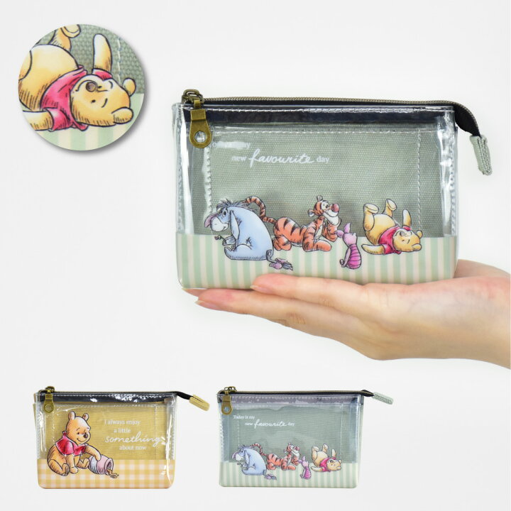 最大44%OFFクーポン くまのプーさん ポーチ ビニールポーチ クリアポーチ ミニ 小さめ 小物入れ becco.co.tz