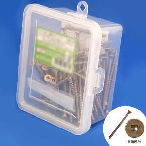 木ビス フレキ 4.4×45 (163本入り) ブロンズ 四角穴2番 WD45 【代引不可】 北海道・沖縄・離島配送不可