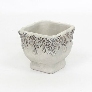 植木鉢 2個セット バロックポットスクエアS (1957) 幅14cm 高さ13cm ※北海道・沖縄・離島配送不可