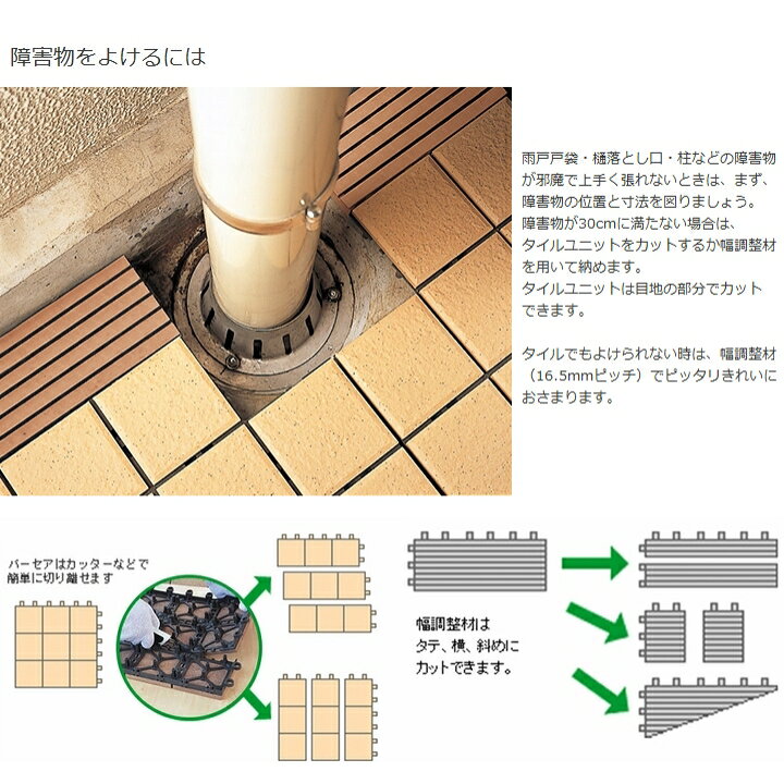 楽天市場】TOTO ベランダタイル バーセア 飛散防止部材 [平 / コーナー 