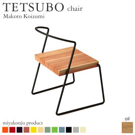 チェア 椅子 TETSUBO chair テツボ チェア （油仕上げ） 木製 アイアン 無垢 miyakonjo product 日本製 ※関東以北+3800円