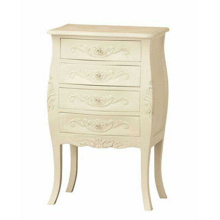 楽天市場】チェスト 4段 クロシオ 幅55cm コモ チェスト4D ホワイト  