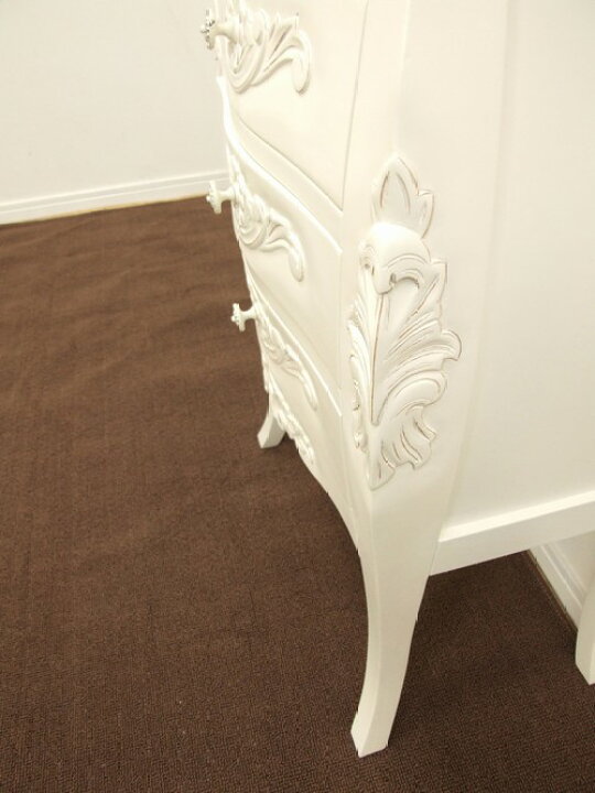 楽天市場】チェスト 4段 クロシオ 幅55cm コモ チェスト4D ホワイト  