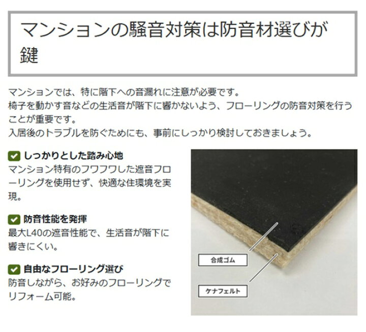 楽天市場】遮音材 わんぱく応援マット 11×455×910mm （8.4kg） 4枚（約 