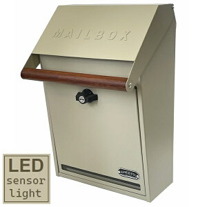 �X�փ|�X�g �Ǌ|�� LED�Z���T�[���C�g�t�|�X�g �iGALVA�j �O���[�W�� (S25-0561-GG) �y����s�z ���k�C���E����E�����z���s��