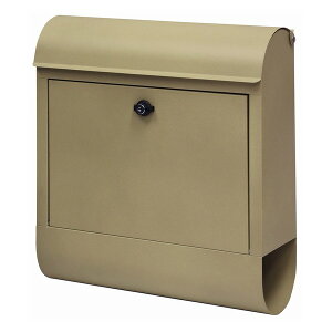 郵便ポスト 壁掛けポスト Erin エリン シャンパンゴールド 新聞受け付き WM-097 ※沖縄・離島配送不可 【代引不可】