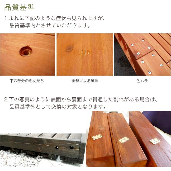 楽天市場】ウッドデッキ DIY キット 7点セット 天然木 シダー製 0.75坪 