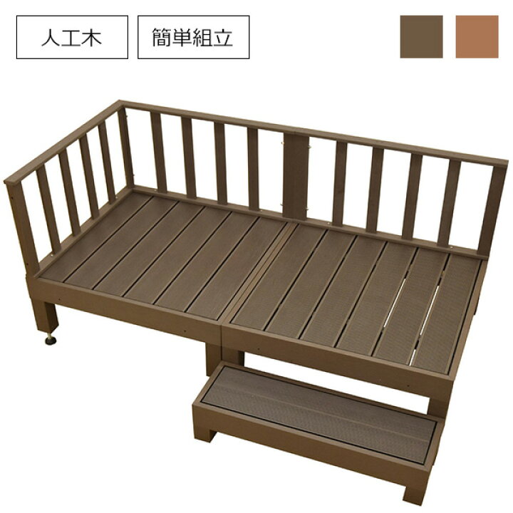 楽天市場】【6点セット 0.5坪】人工木ウッドデッキ『カルパティアIII 