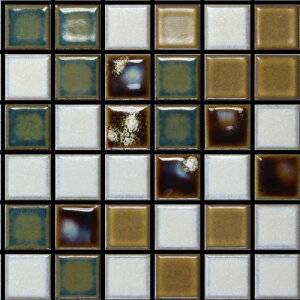 DIYタイル公式【パルメザンアンティーク 20枚セット ふつうのシール】タイルシール タイルシート モザイクタイル 貼るだけ簡単リメイク キッチン 水回り 玄関に 耐熱 耐水 目地付き DIYタ