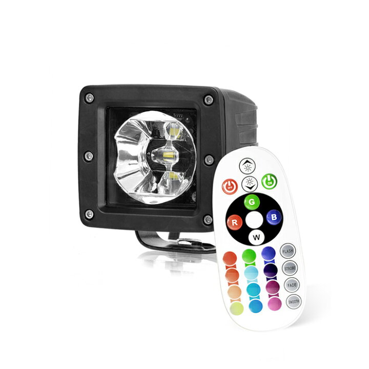 楽天市場】LED作業灯 rgb【4台セット】15W 前照灯 led作業灯 24v 