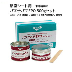 浴室 床 リフォーム ユニットバス等FRP樹脂用 下地補修材 東リ バスナパテEPO 500gセット