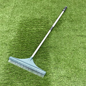 人工芝用 ブラシ リアル人工芝 人工芝 お手入れ 掃除 メンテナンス パイル起こし 伸縮式 ホウキ 熊手 レーキ メンテ 落ち葉 送料無料