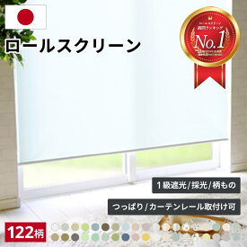 ロールスクリーン ロールカーテン 遮熱 断熱 遮光 つっぱり オーダー 間仕切り 目隠し めかくし 賃貸OK 非遮光 採光 無地 柄 北欧 おしゃれ 押入れ 浴室 カーテンレール 国産