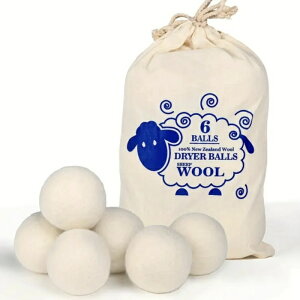 【期間限定!15%OFFクーポン付き】ウールランドリードライヤーボール 再利用可能なランドリーボール 洗濯機用ランドリーワッシャーボール ファブリックソフトナーボール ランドリードライ