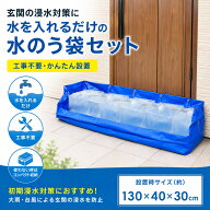 水のう袋 セット 浸水対策 玄関 水害対策 防水 大雨 台風 豪雨対策 水を入れるだけ 工事不要 防災グッズ