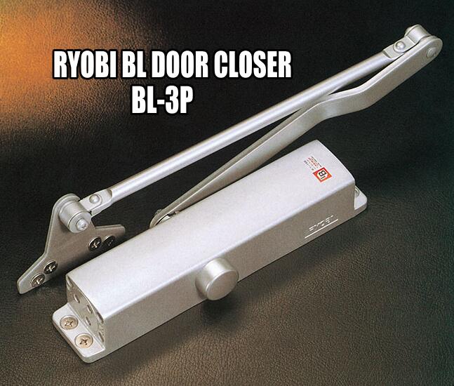 リョービ製BLシリーズのドアクローザーです リョービ 人気の贈り物が ドアクローザー1型 BL-3P ストップ無し シルバー色 RYOBI 公式通販
