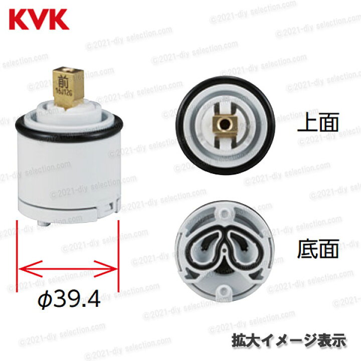 楽天市場】KVK シングルレバーカートリッジ PZKM110A（上げ吐水用 