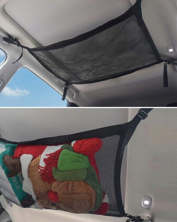 楽天市場 メール便送料無料 ヘッドスペースネット 汎用 車 ネット 天井 収納 ルーフネット マルチネット 車中泊 便利グッズ カー用品 オーバーヘッドネット 車用収納グッズ 天井収納 車内収納ネット ラゲッジネット ロッドキャリー ラゲージネット カーゴネット Y4