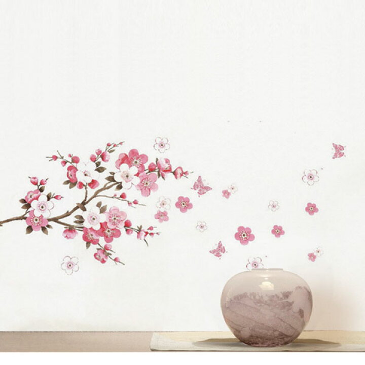 楽天市場 ウォールステッカー 梅の花 鳥 和風 北欧 大人かわいい モダン かわいい Wall Sticker トイレ リビング 貼ってはがせる デコレーションシール 壁紙シール インテリアシール 宅c Diyリフォームショップ ケイララ