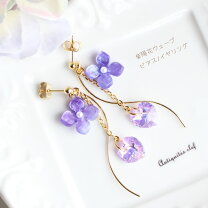 楽天市場】紫陽花 ピアスの通販