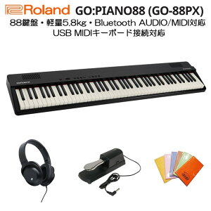 Roland [h GO:PIANO88 (GO-88PX) X^[gZbgC fW^sAm dqsAm y 88 Z~EFCebh USB MIDIL[{[h BluetoothΉ Piano AppΉ Gg[L[{[h Entry Keyboardi