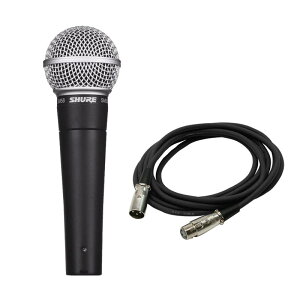 SHURE SM58-LCE�y�}�C�N�P�[�u���Z�b�g(XLR���X-XLR�I�X)5.0m�z(��ԃ_�C�i�~�b�N�}�C�N)(�������K�i2�N�ۏ�)(�V���A)(SM58LCE) ���R�[�f�B���O �}�C�N