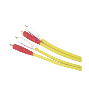 EXFORM COLOR TWIN CABLE 2RR-1.8M (RCA-RCA 1yA) 1.8m (yellow) DJ@ DJANZT[