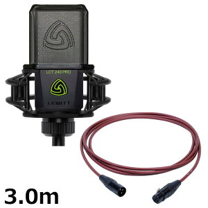 LEWITT LCT 240 PRO Vocal Set �yPASSGO RED�}�C�N�P�[�u���Z�b�g(XLR-XLR)3.0m�z(���[�C�b�g)(�R���f���T�[�}�C�N)(LCT240PRO)(��p�T�X�y���V����)(�}�O�l�b�g�|�b�v�t�B���^�[)(LCT240PRO) ���R�[�f�B���O �}...