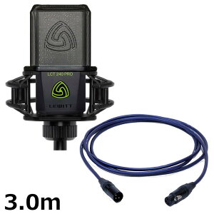 LEWITT LCT 240 PRO Vocal Set �yPASSGO BLUE�}�C�N�P�[�u���Z�b�g(XLR-XLR)3.0m�z(���[�C�b�g)(�R���f���T�[�}�C�N)(LCT240PRO)(��p�T�X�y���V����)(�}�O�l�b�g�|�b�v�t�B���^�[)(LCT240PRO) ���R�[�f�B���O ...