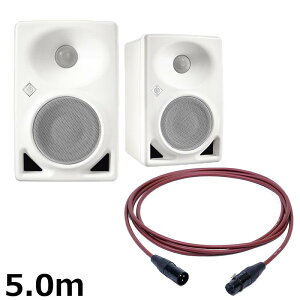 NEUMANN KH 80 DSP A W (�y�A)�yPASSGO RED�X�s�[�J�[�P�[�u���Z�b�g(XLR-XLR)5.0m�z(�z���C�g)(�m�C�}��)(���j�^�[�X�s�[�J�[)(KH80)(�A�N�e�B�u���j�^�[�X�s�[�J�[) ���R�[�f�B���O ���j�^�[�X�s�[�J�[