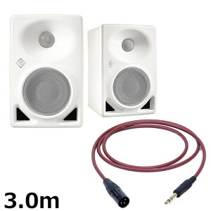 NEUMANN KH 80 DSP A W (�y�A)�yPASSGO RED�X�s�[�J�[�P�[�u���Z�b�g(TRS-XLR)3.0m�z(�z���C�g)(�m�C�}��)(���j�^�[�X�s�[�J�[)(KH80)(�A�N�e�B�u���j�^�[�X�s�[�J�[) ���R�[�f�B���O ���j�^�[�X�s�[�J�[