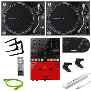 Pioneer DJ PLX-1000 + DJM-S5 �X�N���b�`DJ����10�_�Z�b�g (�p�C�I�j�A�f�B�[�W�F�[) DJ�@�� �^�[���e�[�u��